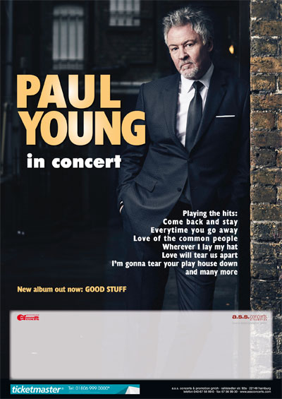 Konzertplakat Paul Young