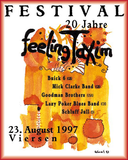 Festivalplakat 20 Jahre Feeling Taxim
