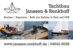 Werbeschild Janssen + Renkhoff
