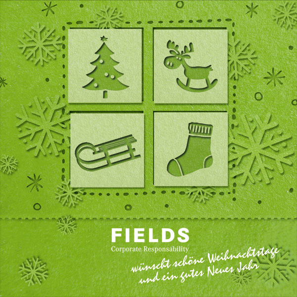 Weihnachtskarte | Fields Corporate Responsability