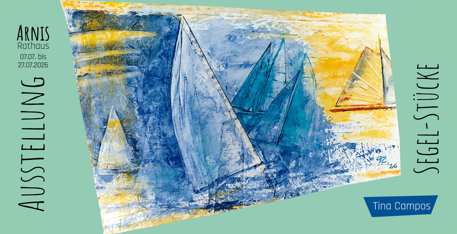Flyer Ausstellung Segelstücke 2026